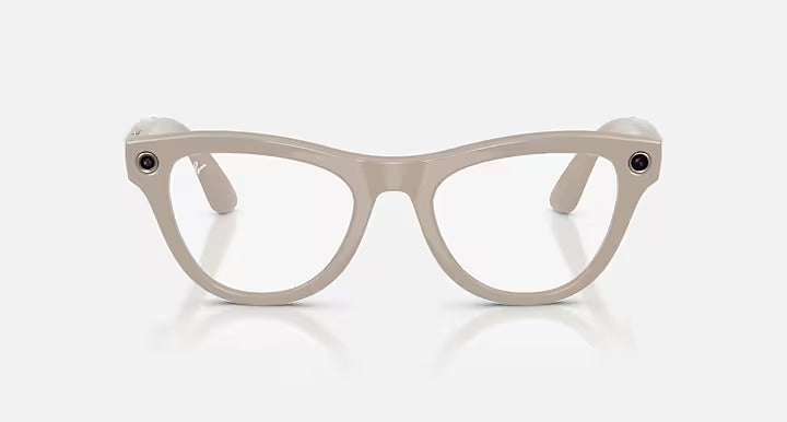 RAY-BAN | META SKYLER - GEN 2 - SHINY CHALK GRAY